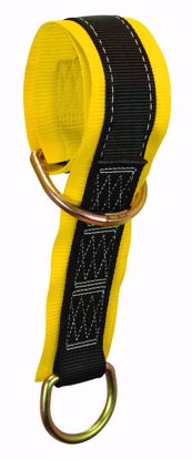 Picture of Web Pass-through Anchor Sling with 2 D-rings and 3" Wear Pad.  6', PER EACH