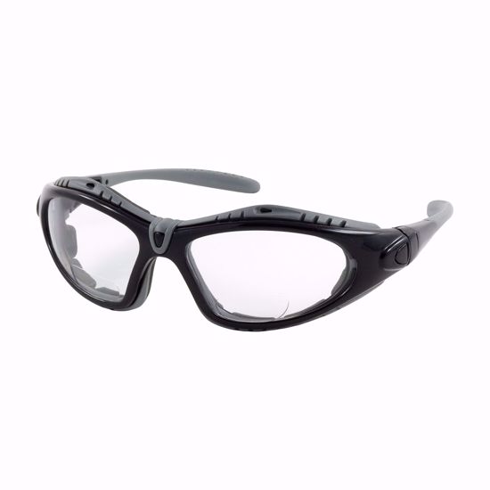 Picture of Fuselage™ Reader Full Frame Safety Readers with Black Frame, Foam Padding, Clear Lens and Anti-Scratch / Anti-Fog Coating, PER PAIR