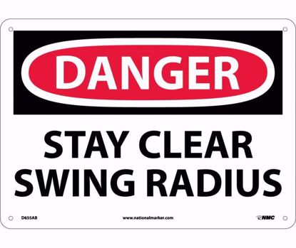 Picture of 10 x 14 DANGER  STAY CLEAR Aluminum Sign, PER EACH