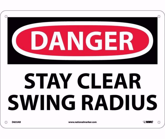 Picture of 10 x 14 DANGER  STAY CLEAR Aluminum Sign, PER EACH