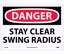 Picture of 10 x 14 DANGER  STAY CLEAR Aluminum Sign, PER EACH