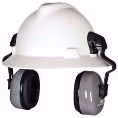 Picture of Hard hat earmuff hearing protection for full brim hats, NRR 25 dBA., hard hat NOT included., PER EACH