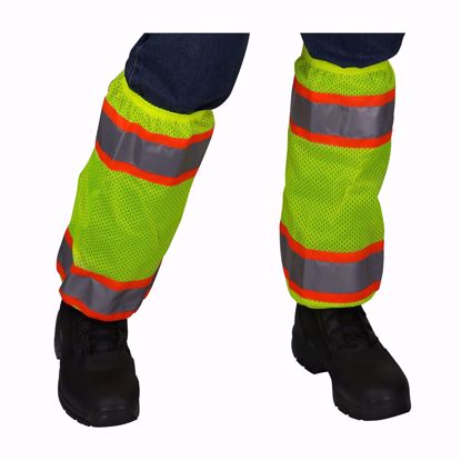 Picture of ANSI 107 Class E Two-Tone Mesh Gaiters. PER PAIR