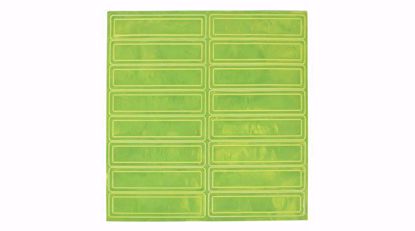 Picture of HARD HAT REFLECTIVE STICKERS, LIME, (16 per Sheet), PER SHEET