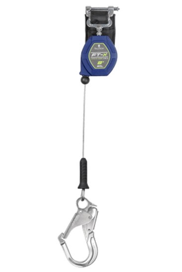 Picture of 8' FT-X™ Cable Class 2 Leading Edge Personal SRL, Single-leg with Aluminum Rebar Hook