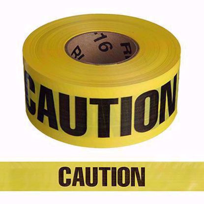 Picture of 3 inch x 1000 feet Yellow Caution Tape, PER ROLL