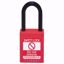 Picture of Nylon Body Safety Padlock - Nylon Shackle, NON-conductive body and shackle, keyed different, PER EACH