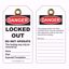 Picture of Danger - Locked Out Tuff Tags (Pack Of 10), PER PACK