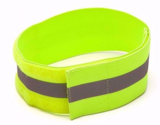 Picture of Reflective leg band, Lime/Silver