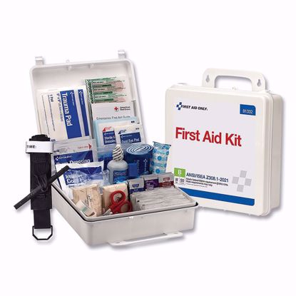 Picture of 50 Person ANSI B Plastic First Aid Kit, ANSI 2021 Compliant