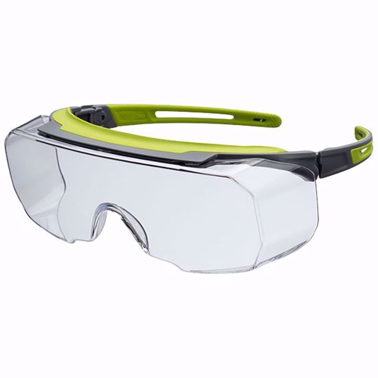 Picture of UVEX® Avatar™ Plus OTG Rimless Safety Glasses with Black Temple, Clear Anti-Fog Lens with Ultra-Dura® Hardcoat, per PAIR